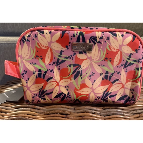 Jones New York Handbags - JONES NEW YORK FLORAL TOILETRY MAKEUP BAG WITH BONUS BOTTLE NEW WITH TAGS